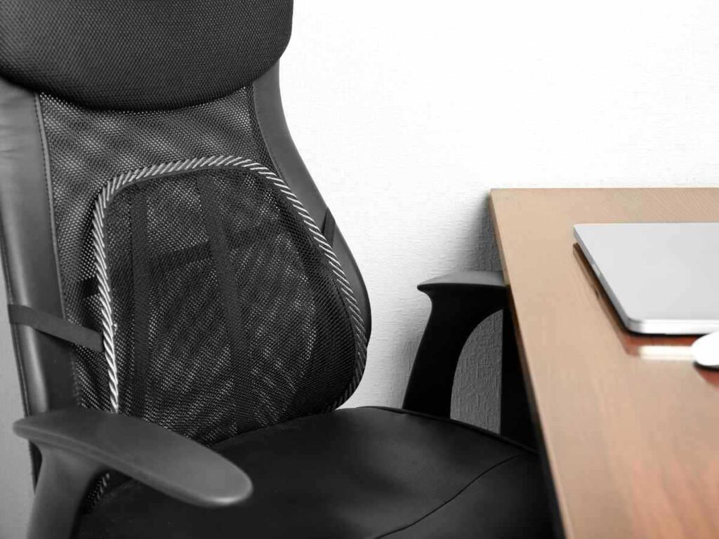 office chair with proper lumbar support to cure back ache